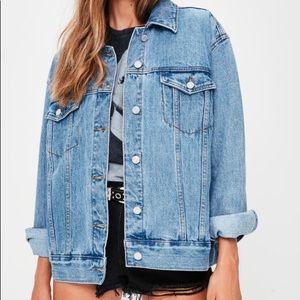 Oversized jean jacked from Misguided